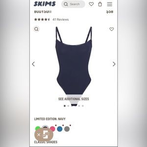 Skims Cotton Logo Bodysuit